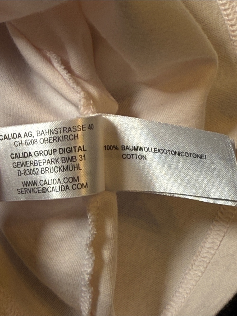 Calida 100% Cotton Pink Nightgown M Swiss Luxury Sleepwear - Picture 7 of 7